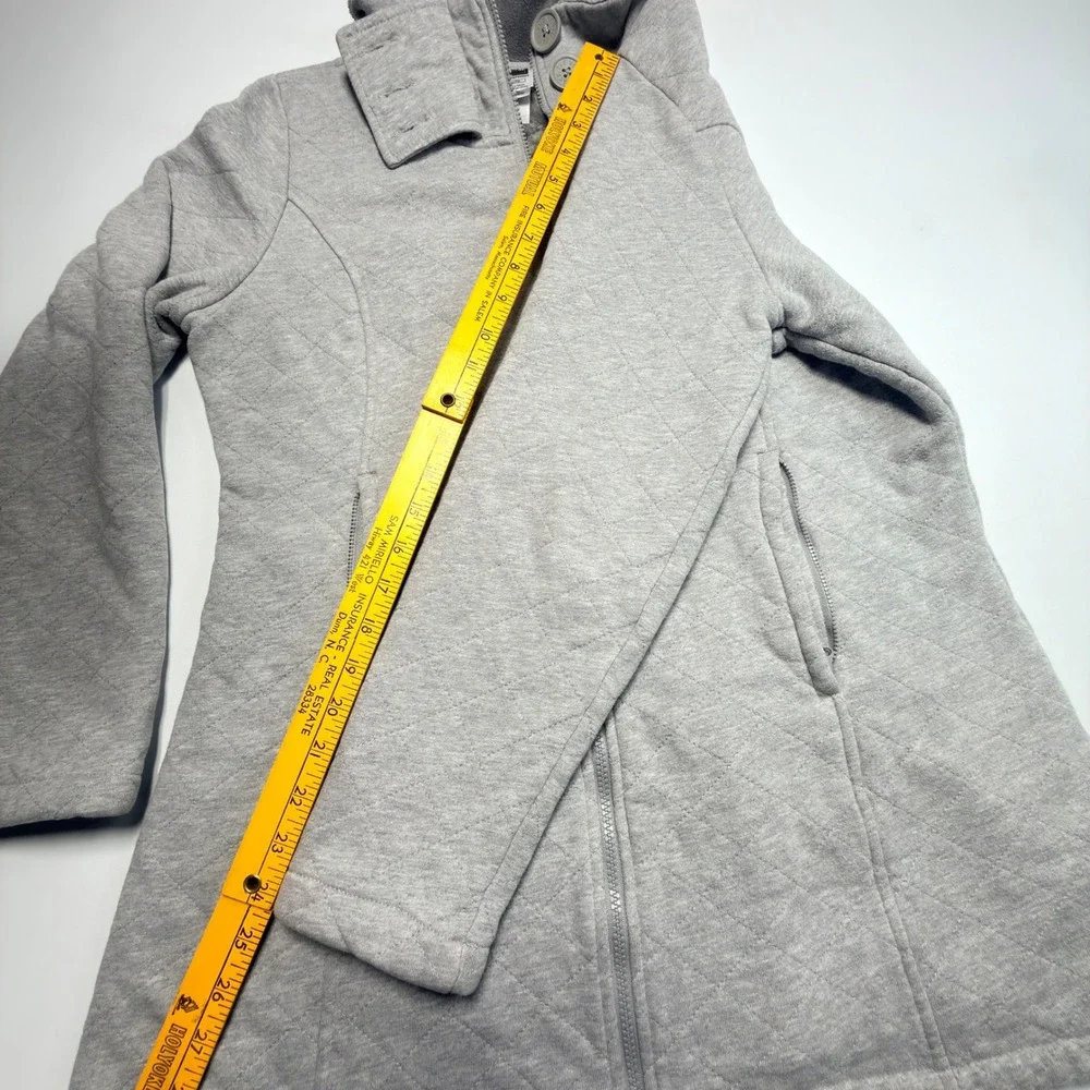 The North Face‎ Women's Quilted Fleece Coat XL Gray Faux Fur Lined Jacket